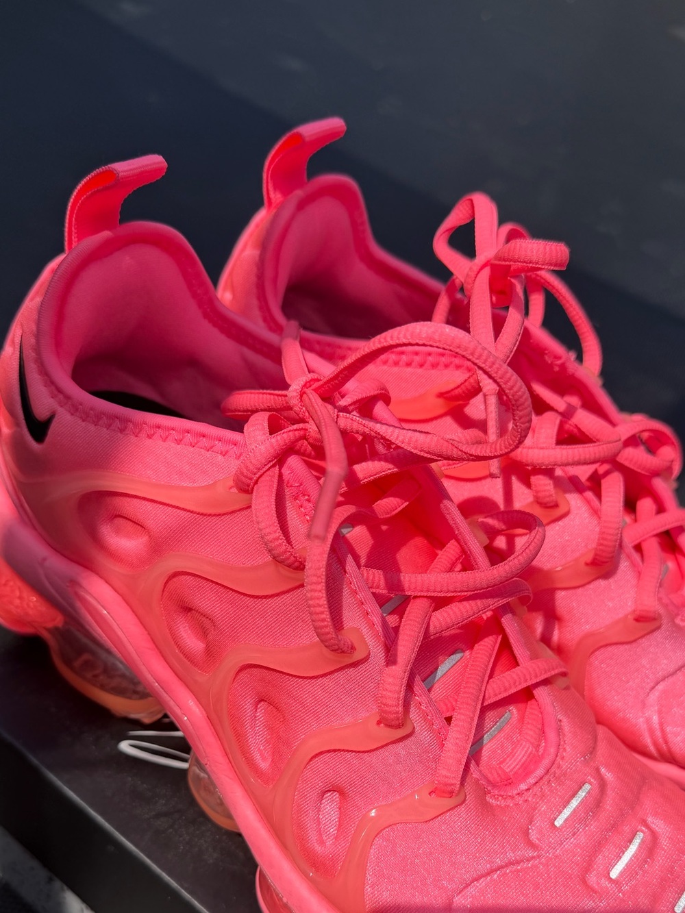 Nike Bright Pink VaporMax Plus Athletic Sneakers - Picture 12 of 13